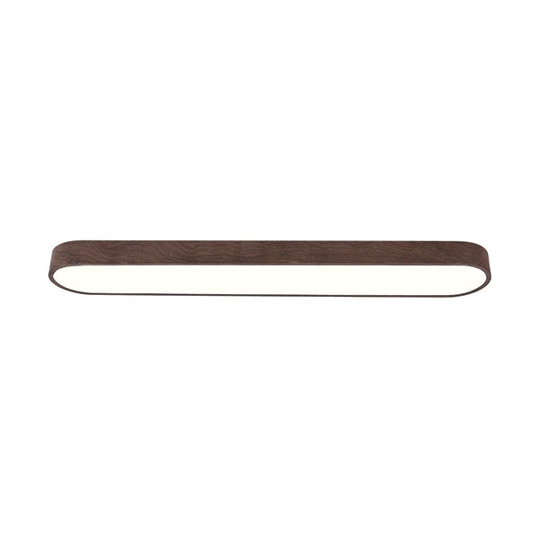 Thehouselights-Modern LED Long Oval Flush Mount Ceiling Light-Flush Mount-Dark Brown-Cool White