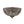 Thehouselights - Modern Roman 3 - Light Crystal Glass Flush Mount Chandelier - Ceiling Light - Bronze - 