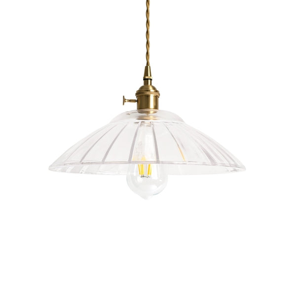 Thehouselights-Modern Textured Dome Glass 1-Light Pendant Light-Pendant-Amber-