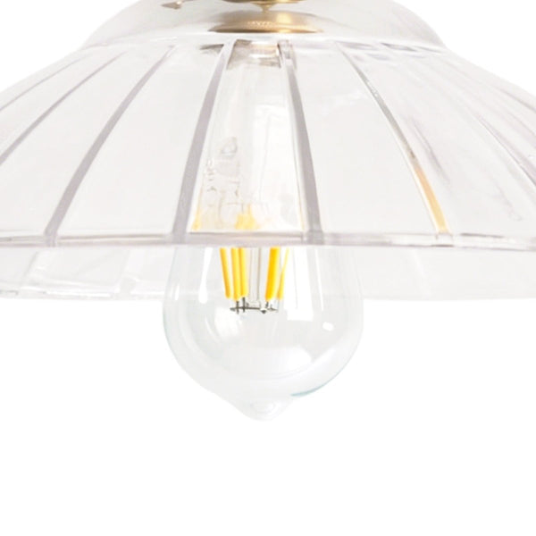 Thehouselights-Modern Textured Dome Glass 1-Light Pendant Light-Pendant-Amber-