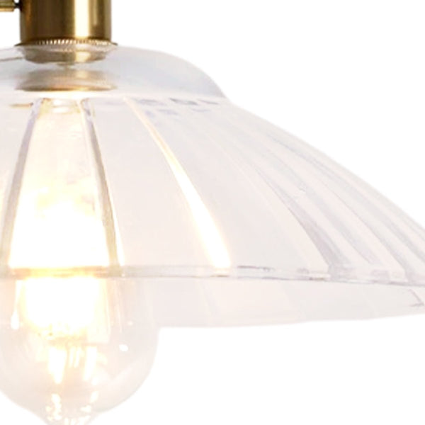Thehouselights-Modern Textured Dome Glass 1-Light Pendant Light-Pendant-Amber-