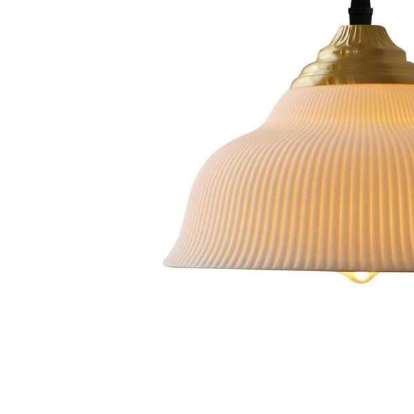 Thehouselights-Nordic 1-Light White Ceramic Pendant Light-Pendant-1-Light-