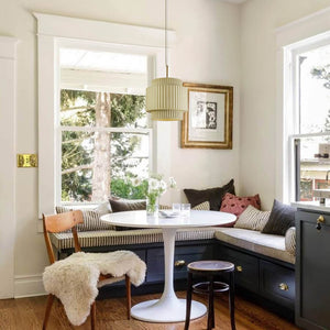 Thehouselights-Nordic Cream Style Layer Ceramic Pendant Light-Pendant-Beige-