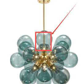 Thehouselights-One Blue Glass Shade-Special Items - 