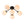 Thehouselights - Opal Glass Sputnik Bubble Semi Flush Chandelier - Chandelier - Black - 6 - Light