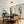 Thehouselights - Opal Glass Sputnik Bubble Semi Flush Chandelier - Chandelier - Black - 6 - Light