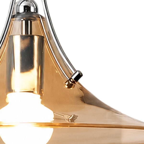 Thehouselights-Polished Design Glass Pendant Lighting-Pendant-Amber-