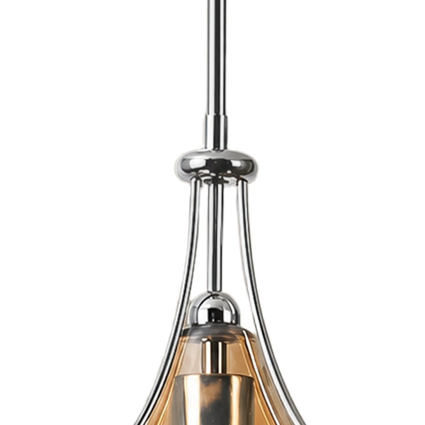 Thehouselights-Polished Design Glass Pendant Lighting-Pendant-Amber-
