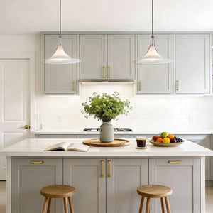 Thehouselights-Polished Design Glass Pendant Lighting-Pendant-Creamy-