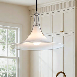 Thehouselights-Polished Design Glass Pendant Lighting-Pendant-Creamy-