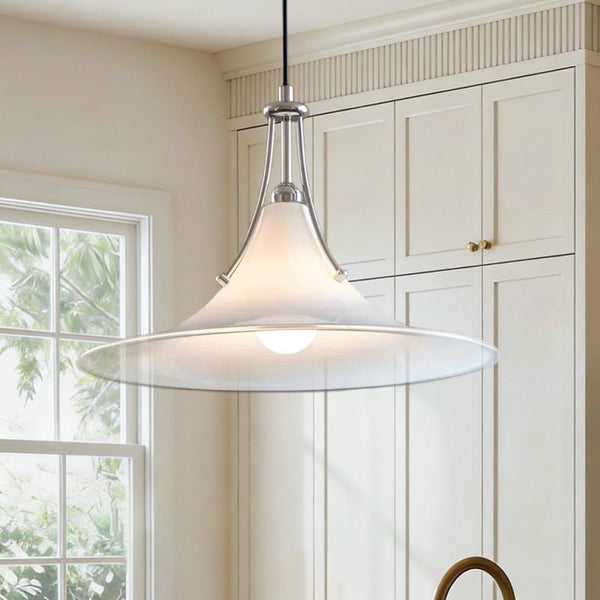 Thehouselights-Polished Design Glass Pendant Lighting-Pendant-Creamy-