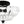 Thehouselights - Scalloped Glass Semi - Flush Mount Ceiling Light - Ceiling Light - Black & Clear Glass - 