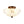 Thehouselights - Scalloped Glass Semi - Flush Mount Ceiling Light - Ceiling Light - Black & Clear Glass - 
