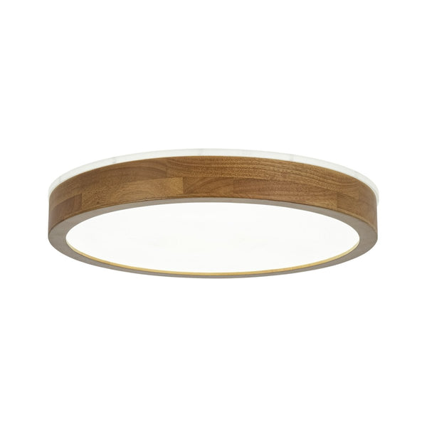 Thehouselights-Scandinavian LED Dimmable Walnut Flush Mount Light-Flush Mount-40 cm.-