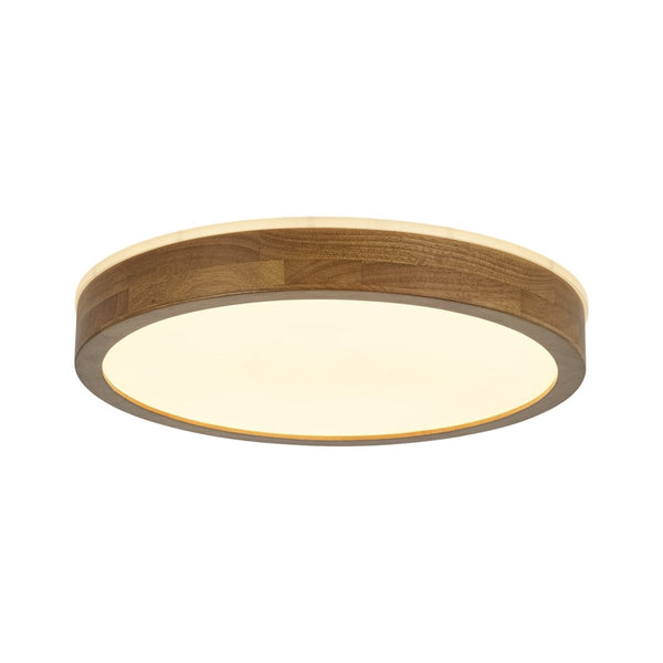 Thehouselights-Scandinavian LED Dimmable Walnut Flush Mount Light-Flush Mount-40 cm.-