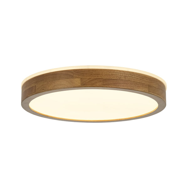 Thehouselights-Scandinavian LED Dimmable Walnut Flush Mount Light-Flush Mount-40 cm.-