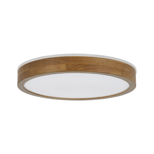 Thehouselights-Scandinavian LED Dimmable Walnut Flush Mount Light-Flush Mount-40 cm.-