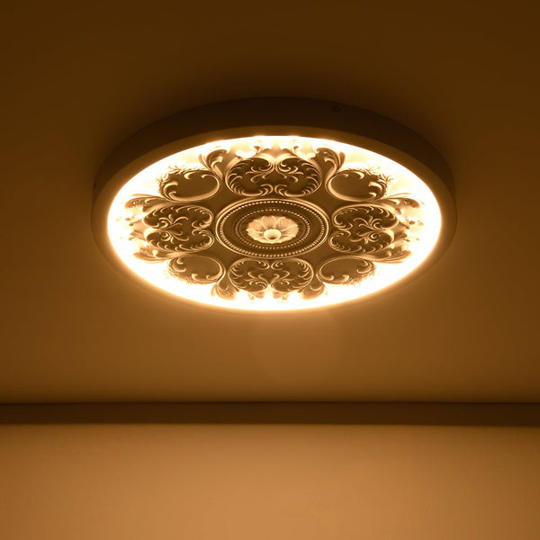 Thehouselights-Sculptural White LED Flush Mount Light-Flush Mount-48.5 cm.-