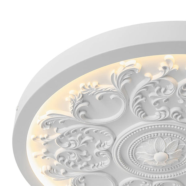 Thehouselights-Sculptural White LED Flush Mount Light-Flush Mount-48.5 cm.-