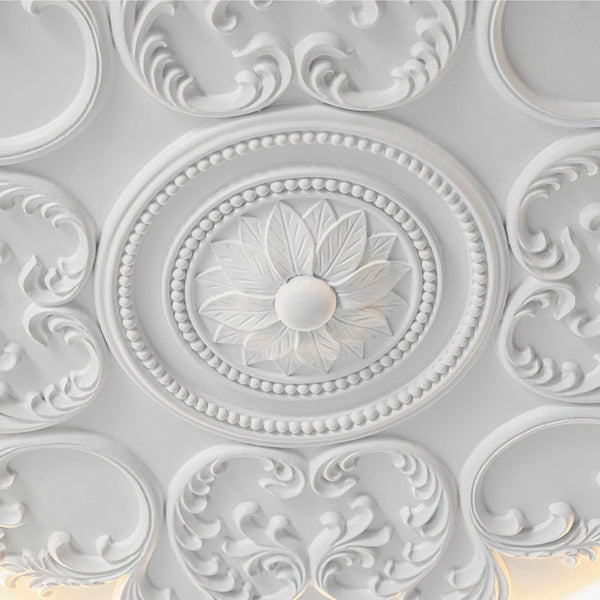 Thehouselights-Sculptural White LED Flush Mount Light-Flush Mount-48.5 cm.-
