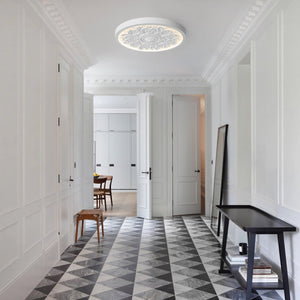 Thehouselights-Sculptural White LED Flush Mount Light-Flush Mount-48.5 cm.-