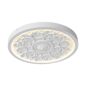 Thehouselights-Sculptural White LED Flush Mount Light-Flush Mount-48.5 cm.-