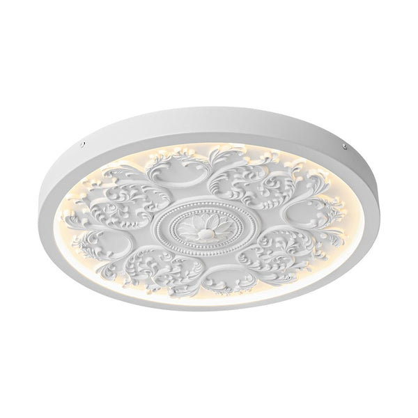 Thehouselights-Sculptural White LED Flush Mount Light-Flush Mount-48.5 cm.-
