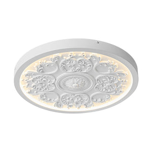 Thehouselights-Sculptural White LED Flush Mount Light-Flush Mount-48.5 cm.-