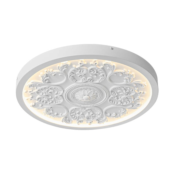 Thehouselights-Sculptural White LED Flush Mount Light-Flush Mount-48.5 cm.-