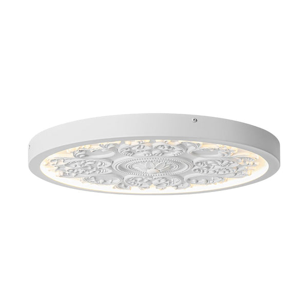 Thehouselights-Sculptural White LED Flush Mount Light-Flush Mount-48.5 cm.-