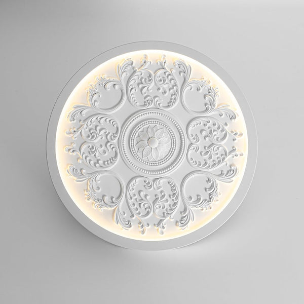 Thehouselights-Sculptural White LED Flush Mount Light-Flush Mount-48.5 cm.-