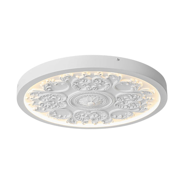 Thehouselights-Sculptural White LED Flush Mount Light-Flush Mount-48.5 cm.-