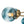Thehouselights - Sputnik Blue Glass Globe Bubble Chandelier - Chandelier - 6 - Light - 