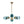 Thehouselights - Sputnik Blue Glass Globe Bubble Chandelier - Chandelier - 6 - Light - 