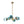Thehouselights - Sputnik Blue Glass Globe Bubble Chandelier - Chandelier - 6 - Light - 