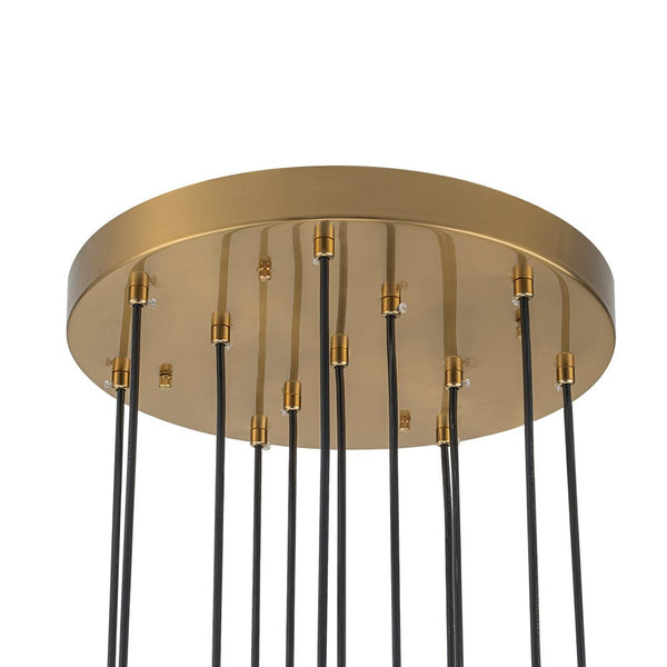 Thehouselights - Stairs Swirl Cluster Crystal Pendant Light - Pendant - 12Lt - 