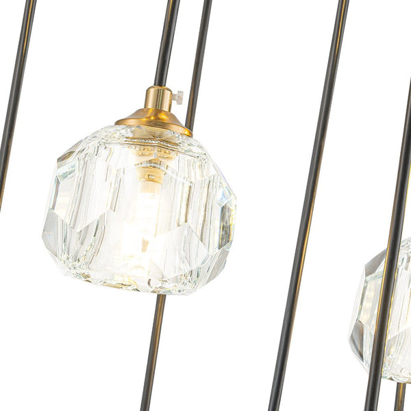 Thehouselights - Stairs Swirl Cluster Crystal Pendant Light - Pendant - 12Lt - 
