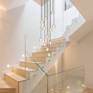Thehouselights - Stairs Swirl Cluster Crystal Pendant Light - Pendant - 12Lt - 