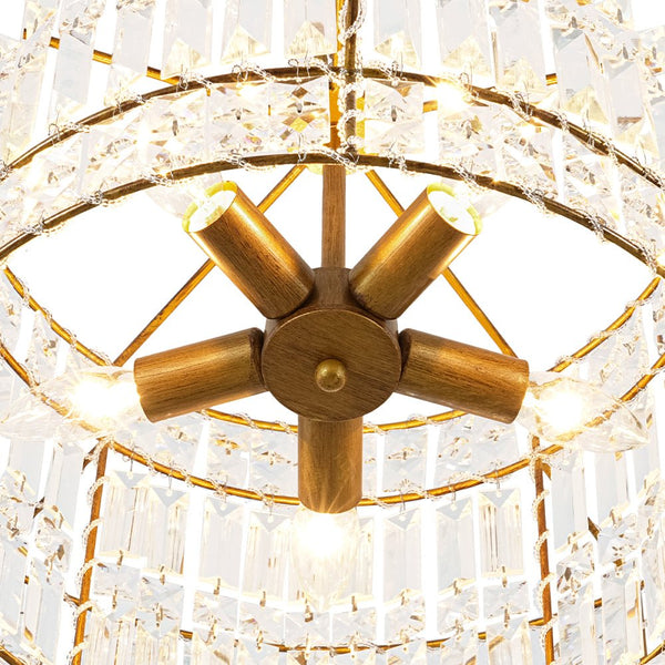 Thehouselights - Two - Tier Crystal Chandelier - Chandelier - 5 - Light - 