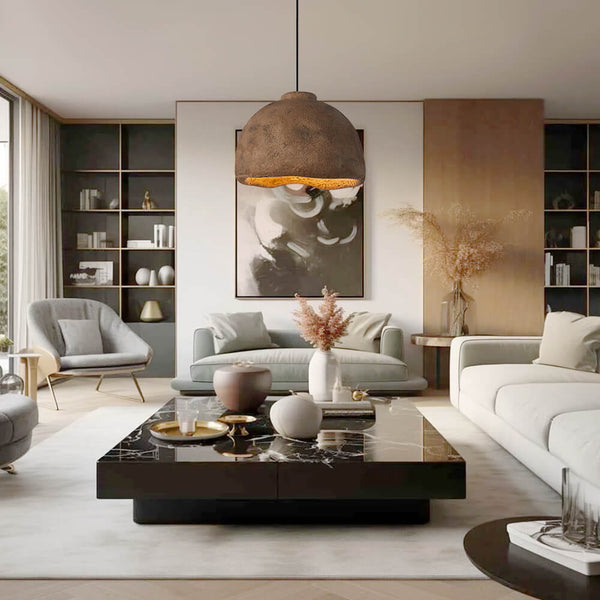 Wabi-Sabi Bell-Shaped Pendant Lighting