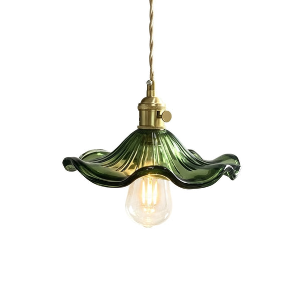 Thehouselights-Wave Floating Glass Pendant Lighting-Pendant-Green-