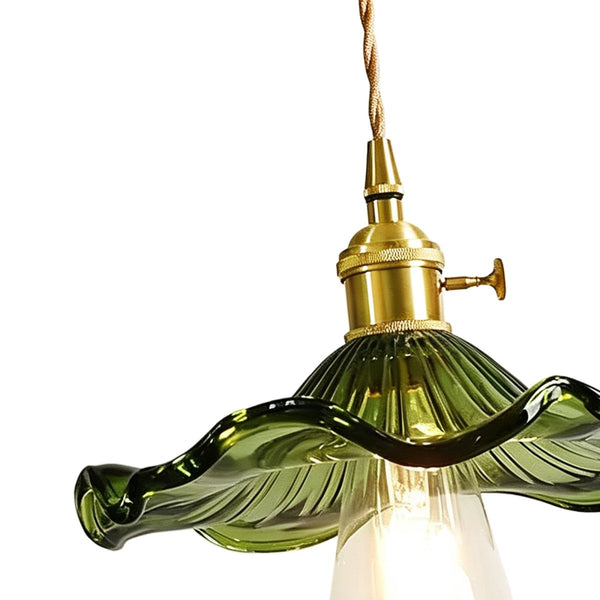 Thehouselights-Wave Floating Glass Pendant Lighting-Pendant-Green-