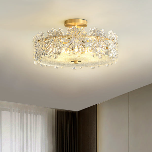 Glam Sparkle Flush Mount