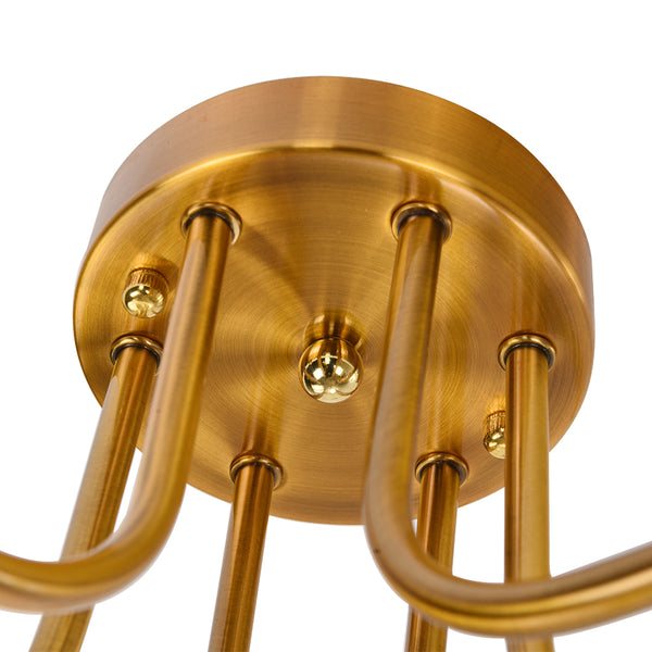 Sputnik Linear Semi Flush Mount - Thehouselights