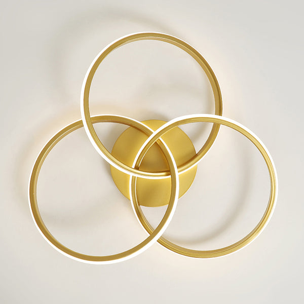 Thehouselights-LED Twist Ceiling Light with Knot Design-Ceiling Light-Brass-
