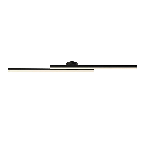 Long Strip LED Black Flush Mount
