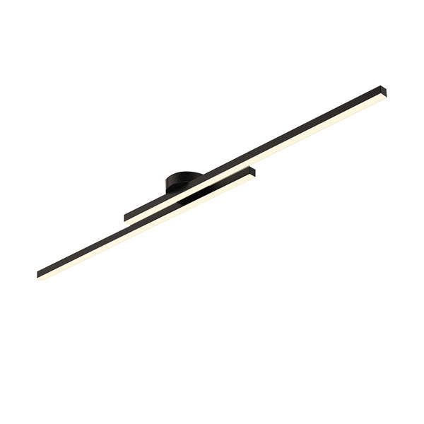 Long Strip LED Black Flush Mount