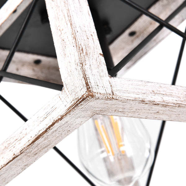 Farmhouse Square Flush Mount Ceiling Light - Thehouselights