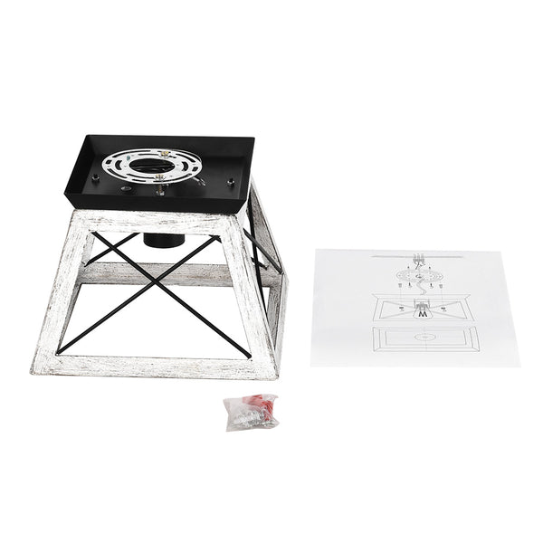 Farmhouse Square Flush Mount Ceiling Light - Thehouselights