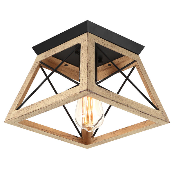 Farmhouse Square Flush Mount Ceiling Light - Thehouselights